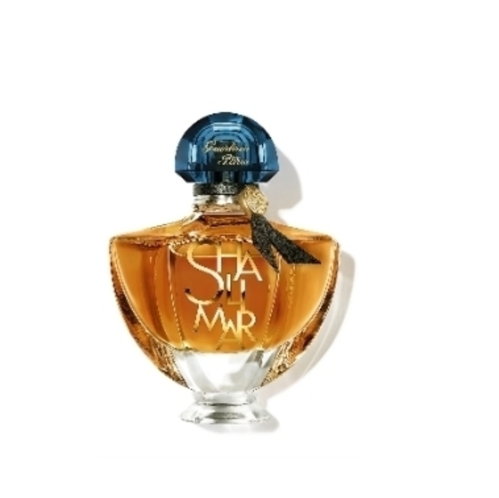 Shalimar Perfume Bottle in Amber & Teal